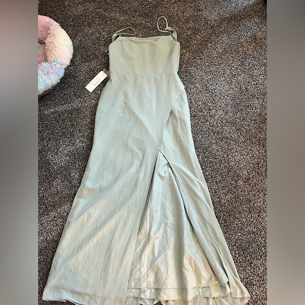 Azazie x Kendall+Kylie Agave bridesmaid dress